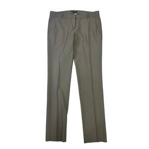 Theory Women’s Pleated‎ Trouser Pant, Size 10, Gray Business Office Professional